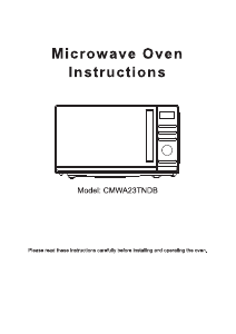 Manual Candy CMWA23TNDB Microwave