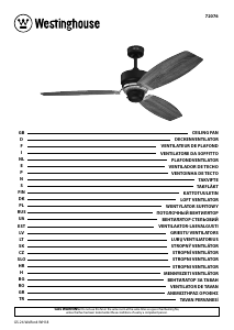 Rokasgrāmata Westinghouse 7207640 Griestu ventilators