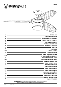 Manuale Westinghouse 7800740 Ventilatore da soffitto