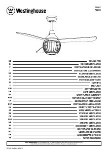 Manual Westinghouse 7220840 Ventilador de teto