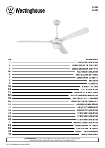 Használati útmutató Westinghouse 7242340 Mennyezeti ventilátor