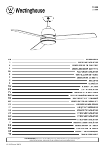 Manual Westinghouse 7303940 Ventilador de teto