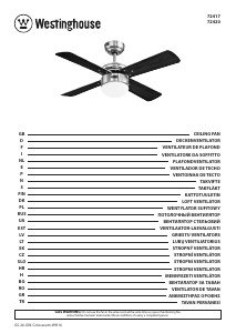 Priročnik Westinghouse 7241740 Stropni ventilator