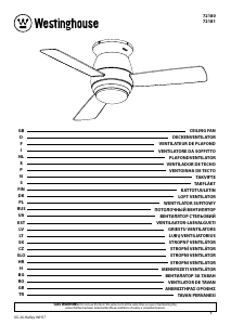 Manual Westinghouse 7218140 Ventilator de tavan