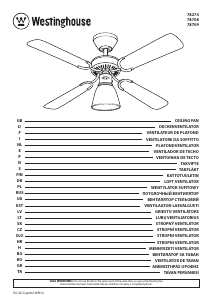 Rokasgrāmata Westinghouse 7870840 Griestu ventilators