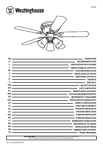 Manual Westinghouse 7207340 Ventilador de teto