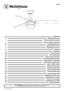 Instrukcja Westinghouse 7304240 Wentylator sufitowy