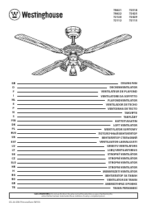 Manual Westinghouse 7211340 Ventilator de tavan