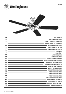 Instrukcja Westinghouse 7837040 Wentylator sufitowy