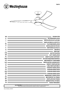 Manuale Westinghouse 7827040 Ventilatore da soffitto