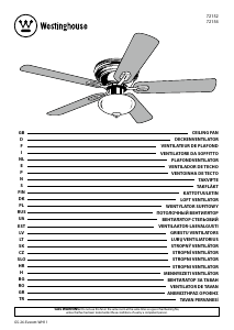 Priročnik Westinghouse 7215440 Stropni ventilator