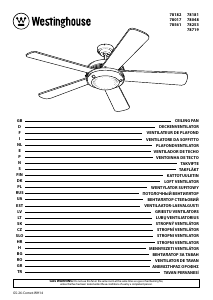 Посібник Westinghouse 7871940 Стельовий вентилятор