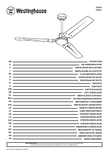 Manual Westinghouse 7202140 Ventilator de tavan