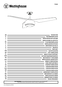 Priročnik Westinghouse 7226440 Stropni ventilator