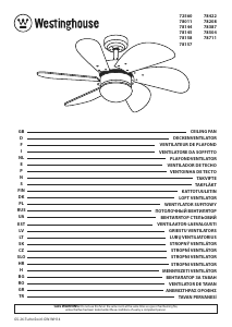 Manual Westinghouse 7871140 Ventilator de tavan