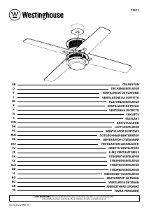 Посібник Westinghouse 7221140 Стельовий вентилятор