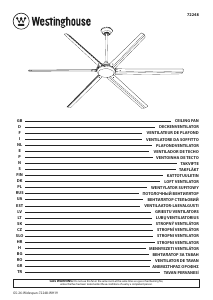 Manuale Westinghouse 7224840 Ventilatore da soffitto