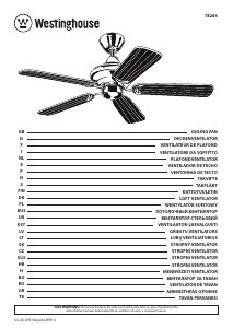 Manuál Westinghouse 7826440 Stropní ventilátor