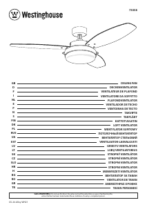 Manuale Westinghouse 7305840 Ventilatore da soffitto