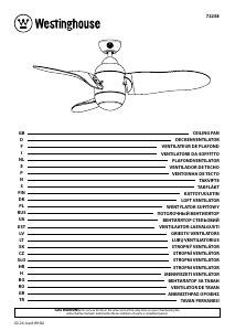 Наръчник Westinghouse 7225840 Вентилатор на тавана