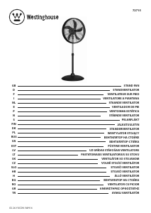 Priročnik Westinghouse 7271540 Ventilator