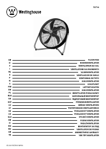 Kullanım kılavuzu Westinghouse 7271640 Fan