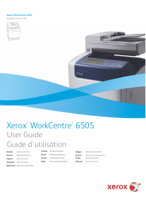 Manuale Xerox WorkCentre 6505 Stampante multifunzione