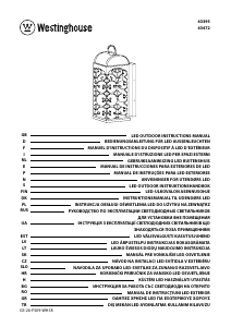 Návod Westinghouse 6339540 Svietidlo