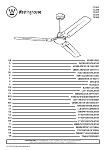 Kasutusjuhend Westinghouse 7226840 Laeventilaator