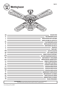 Manual Westinghouse 7817140 Ventilator de tavan