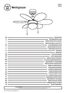 Kullanım kılavuzu Westinghouse 7867340 Tavan vantilatörü
