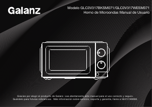 Manual de uso Galanz GLC0V317WESM071 Microondas