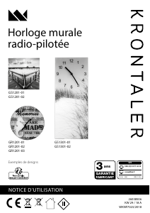 Mode d’emploi Krontaler GR1201-02 Horloge