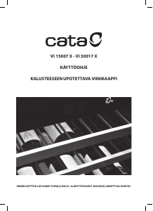 Käyttöohje Cata VI 15007 X Viinikaappi