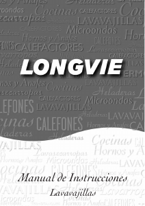 Manual de uso Longvie LV3612X Lavavajillas