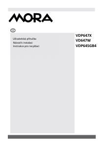 Manuál Mora VDP 647 X Varná deska