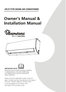 Manual Ramtons AC/137 Air Conditioner