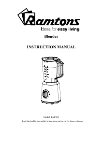 Manual Ramtons RM/583 Blender