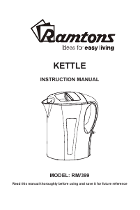 Manual Ramtons RM/399 Kettle
