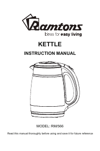 Manual Ramtons RM/566 Kettle