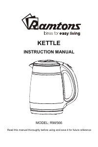 Handleiding Ramtons RM/566 Waterkoker