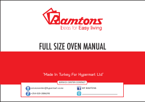 Handleiding Ramtons RF/315 Fornuis