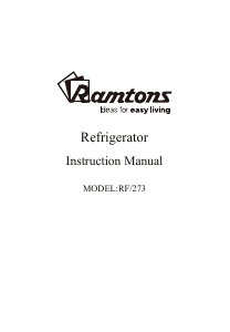 Handleiding Ramtons RF/278 Koelkast