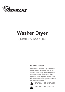 Manual Ramtons RW/146 Washer-Dryer