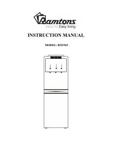 Manual Ramtons RM/565 Water Dispenser