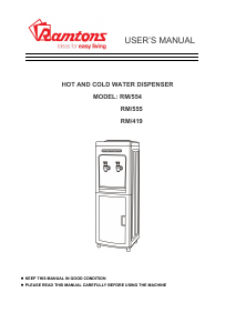 Manual Ramtons RM/554 Water Dispenser