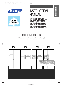 Manual Samsung SR-S26FTA Fridge-Freezer