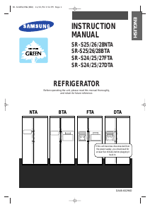 Manual Samsung SR-S30NTA Fridge-Freezer