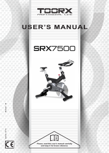 Manual Toorx SRX-7500 Exercise Bike