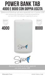 Manuale Spice PowerBank TAB 8000 Caricatore portatile